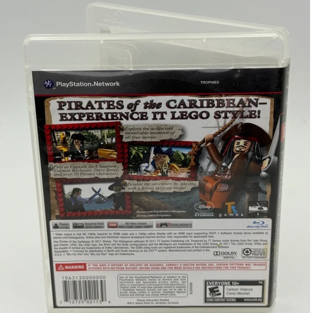 LEGO Pirates of the Caribbean The Video Game Sony PS3 PlayStation 3 Disney 2011